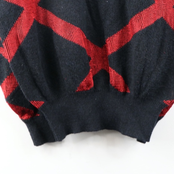 Vintage 90s Streetwear Abstract Knit Rose Sweater - Picture 8 of 8